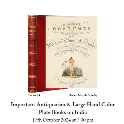 IMPORTANT ANTIQUARIAN & LARGE HAND COLOR PLATE BOOKS ON INDIA