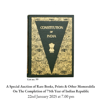 A Special Auction of Rare Books, Prints and Other Memorabilia on The Completion of 75th Year of Indian Republic