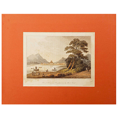 A group of six topographical prints of India