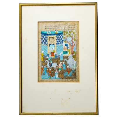 Miniature Painting Darbar seen