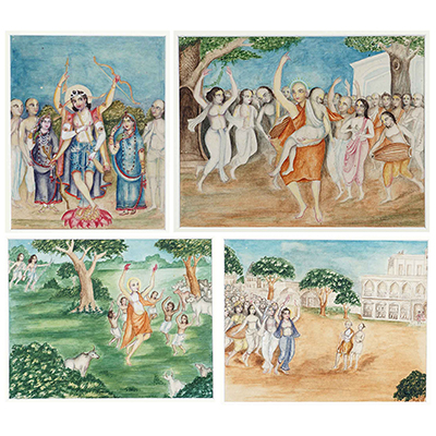 Group of Four Paintings  