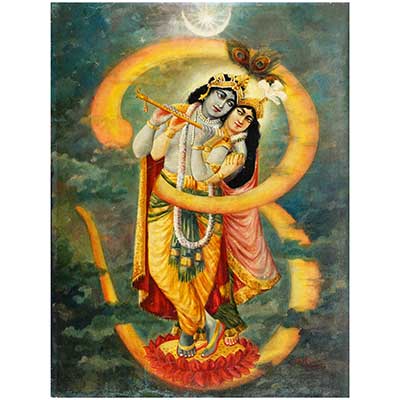 Krishna Radha in Om