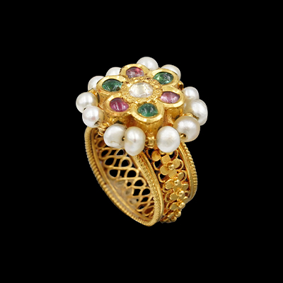 Flower Gold Ring