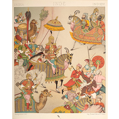 SHOWING THE MUGHAL EMPEROR BABUR IN A INDIA