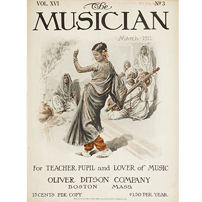 Cover Page of the Magazine THE MUSICIAN March 1911 Edition 