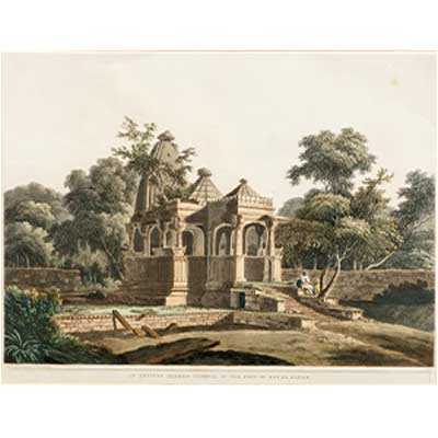 AN ANTIENT HINDOO TEMPLE, IN THE FORT OF ROTAS, BAHAR.