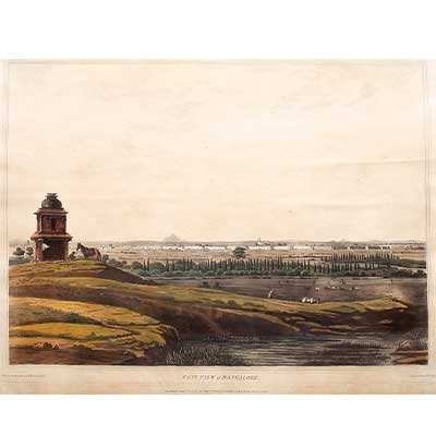 EAST VIEW OF BANGALORE BY COLEBROOKE