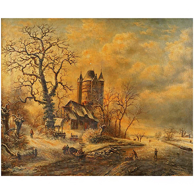 WINTER DUTCH LANDSCAPE