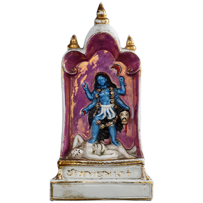 HAND PAINTED PORCELAIN FIGURE OF KALI