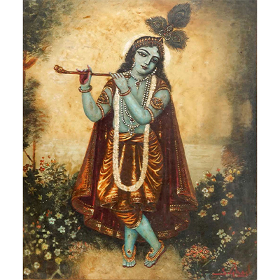 SHREE KRISHNA STAND IN ICONIC ‘TRIBHANG’ POSE & PLAYING FLUTE