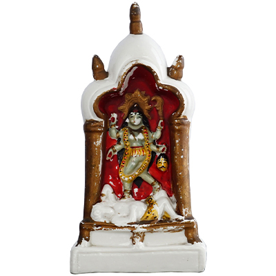 HAND PAINTED PORCELAIN FIGURE OF KALI