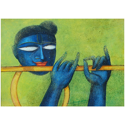 KRISHNA PLAYING FLUTE