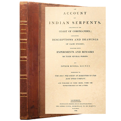 AN ACCOUNT OF INDIAN SERPENTS COLLECTED ON THE COAST OF COROMANDEL