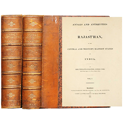 ANNALS AND ANTIQUITIES OF RAJASTHAN OR THE CENTRAL AND WESTERN RAJPOOT STATES OF INDIA.