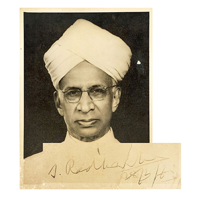 DR. S.  RADHAKRASHANAN AUTOGRAPH PHOTOGRAPH