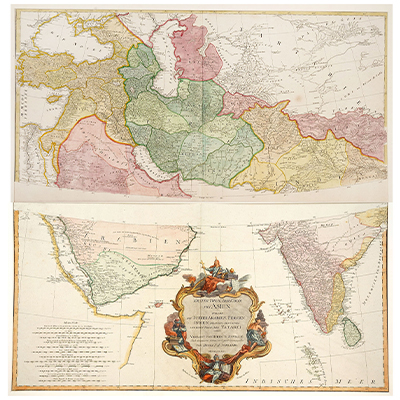 PREMIERE PARTIE DE LA CARTE D’ASIE CONTENANT LA TURQUIE, L’ ARABIE, LA PERSE, L’INDE EN DECA DU GANGE