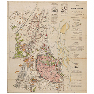 PLAN OF THE BRITISH POSITION AT DELHI