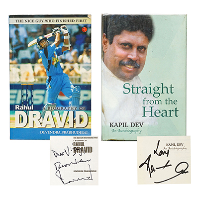  (I) KAPIL DEV - 'STRAIGHT FROM THE HEART' (II) 'THE NICE GUY WHO FINISHED FIRST' A BIOGRAPHY OF RAHUL DRAVID