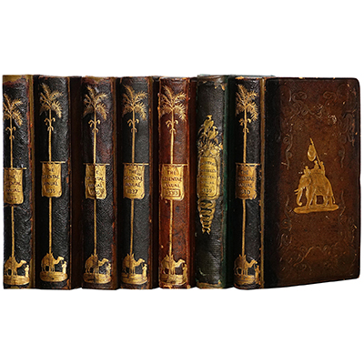 THE ORIENTAL ANNUAL 1834-1840 COMPLETE SET WITH OVER 150 ENGRAVINGS BY WILLIAM DANIELL