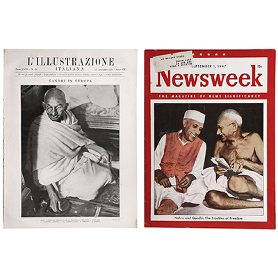 A SET OF 2 MAGAZINES (i) L'ILLUSTRAZONE ITALIANA (ii) NEWSWEEK